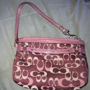 Mini Coach Wristlet!